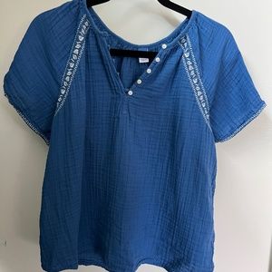 Old Navy Blue Blouse Size S